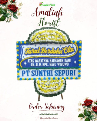 Papan Bunga Duka di Sumber Mulyorejo