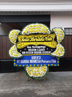 Papan Bunga Duka di Sumber Mulyorejo