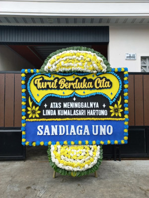 Papan Bunga Duka di Sumber Mulyorejo