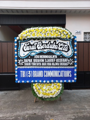 Papan Bunga Duka di Sumber Mulyorejo